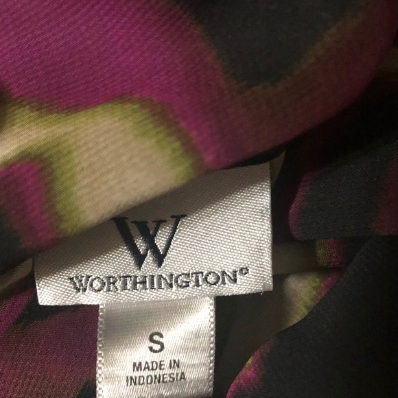 Worthington 2 In 1 Flutter Sleeve Top Size Small - Picture 8 of 8